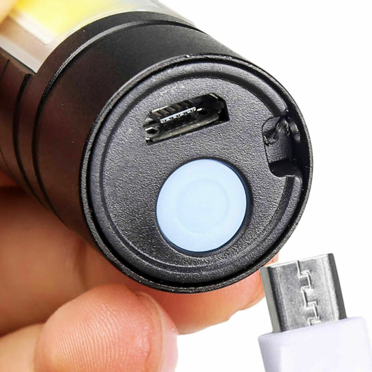 2x 950000000 Lumen Super Bright LED Tactical Flashlight Rechargeable Work Light