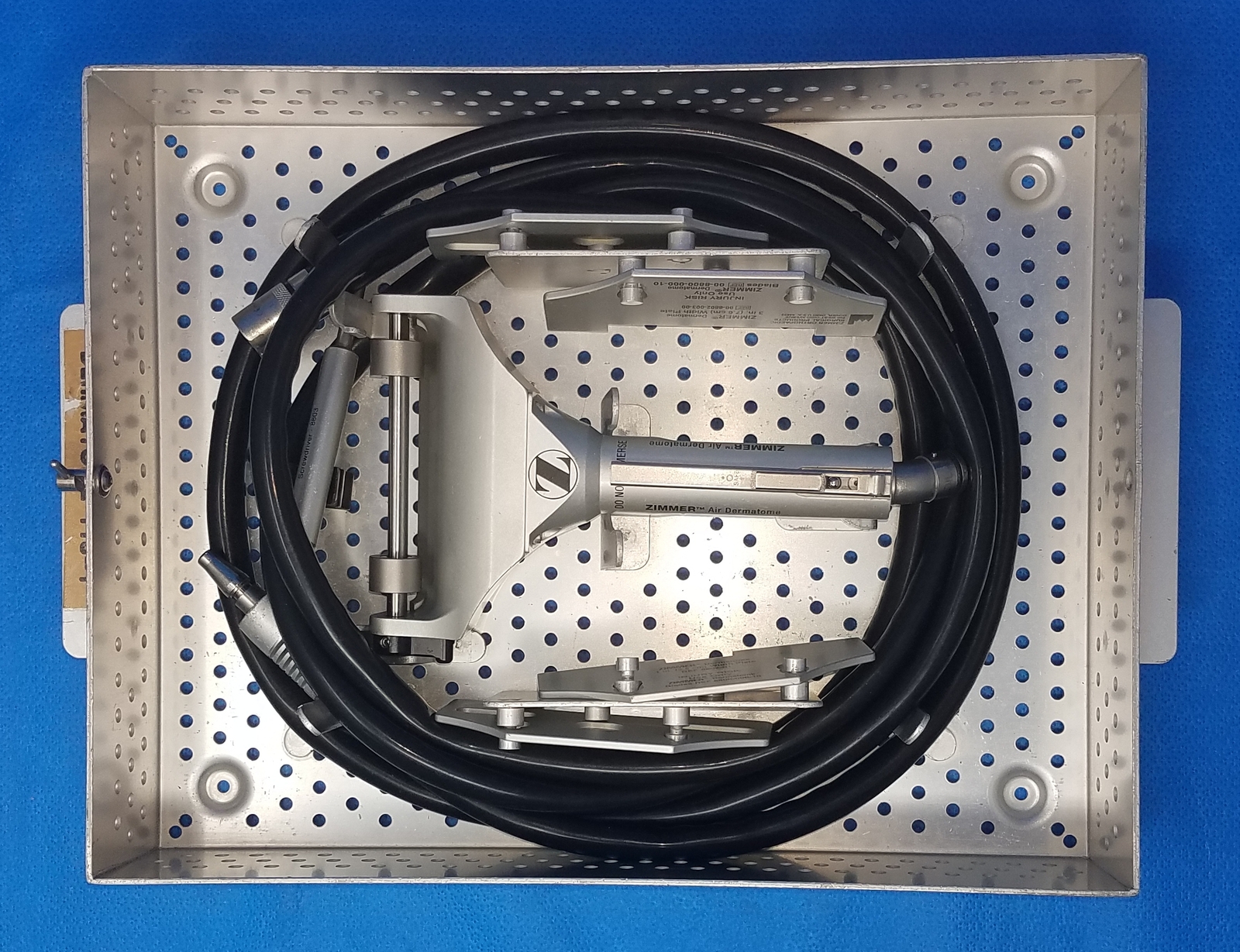 Zimmer 8801-01 (00-8801-001-00) Air Dermatome w/ Hose & 4 parts