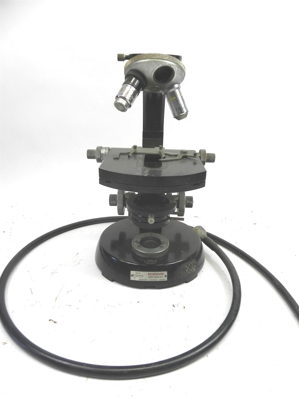 VINTAGE USED CARL ZEISS ILLUMINATED COMPOUND MICROSCOPE WITH EXTRAS INCLUDED