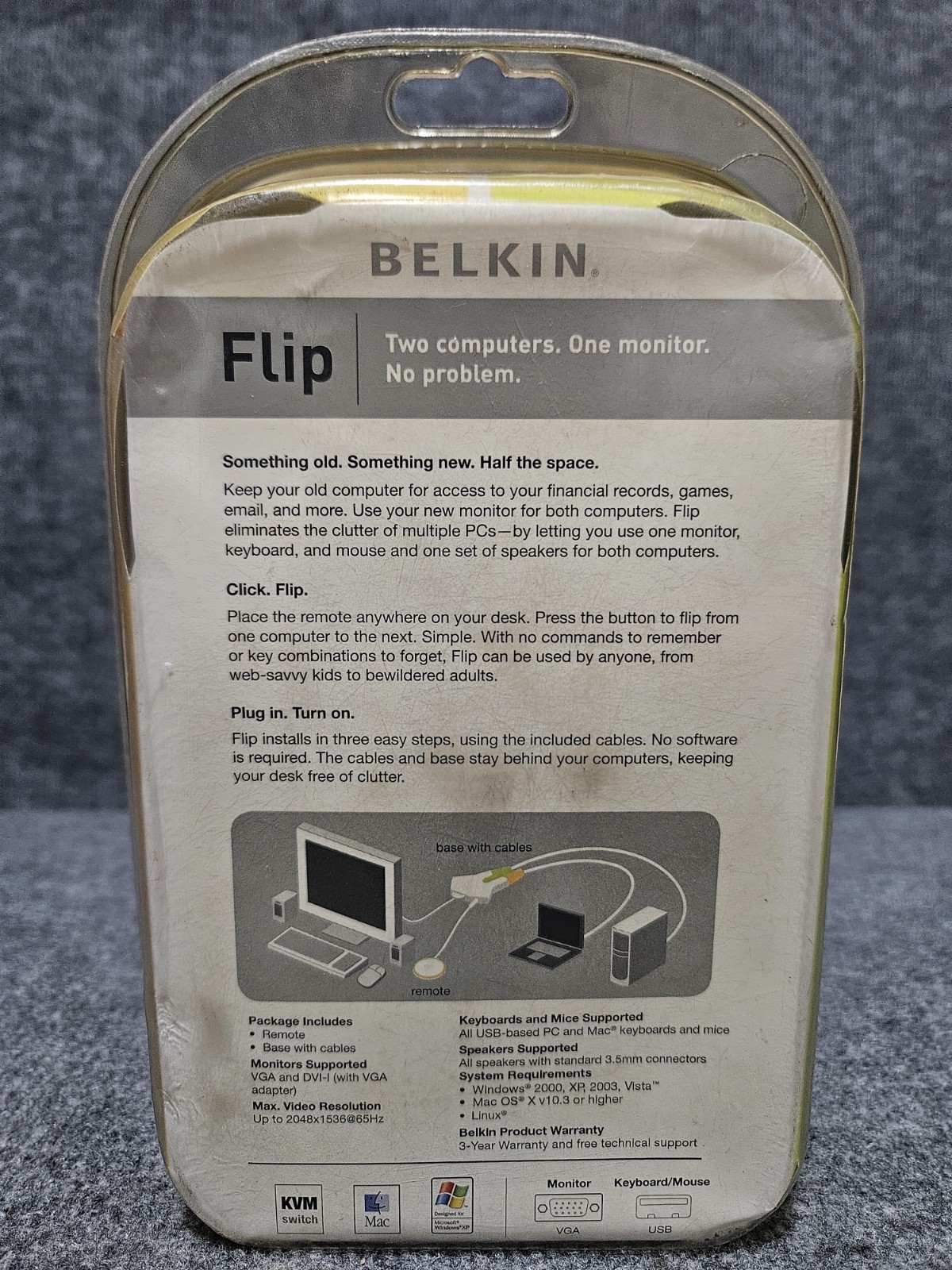 Belkin Flip KVM Switch USB