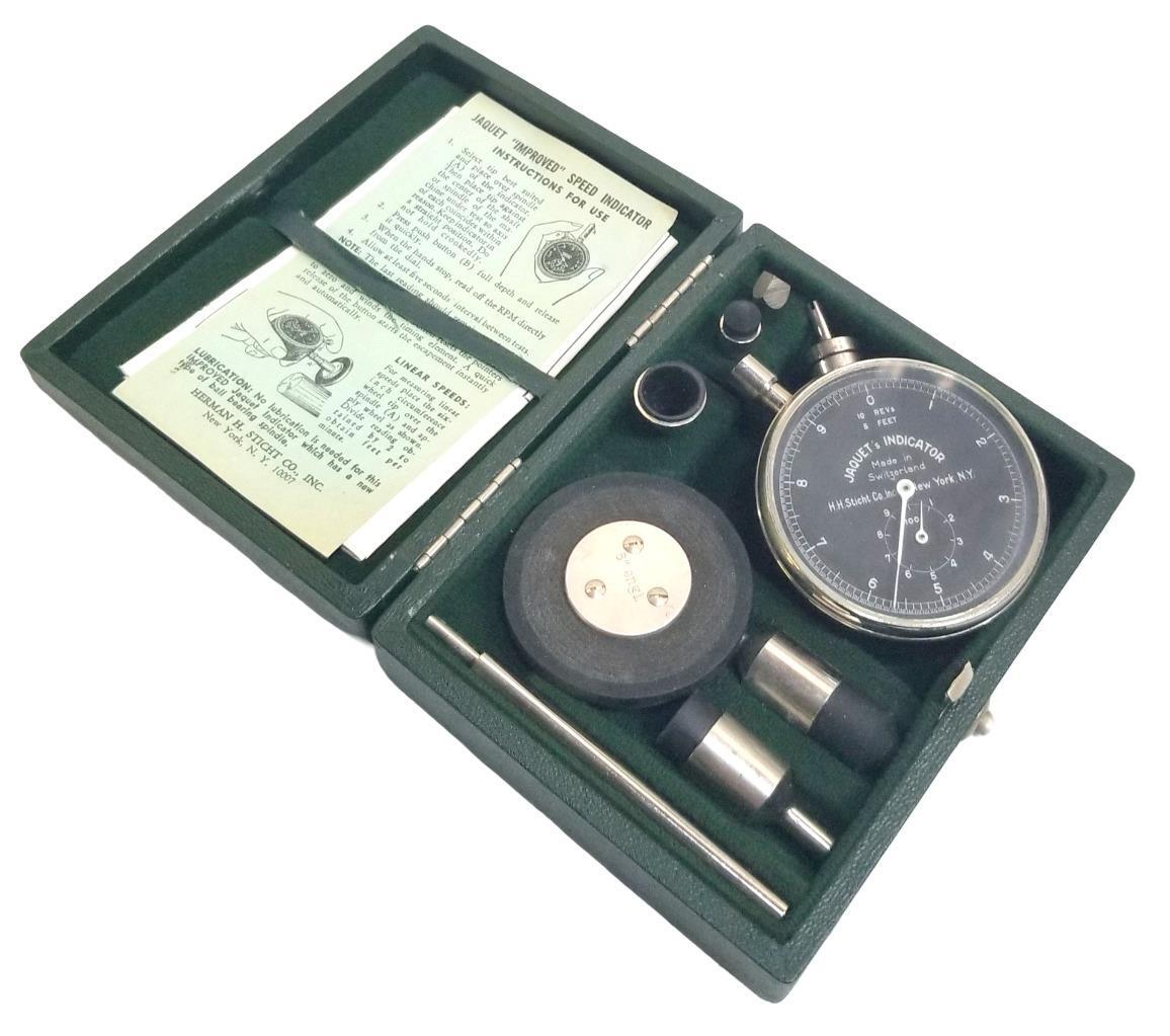 Herman H. Sticht 679 Jaquet's Indicator 10REV 5ft W/ Case W/ Accessories