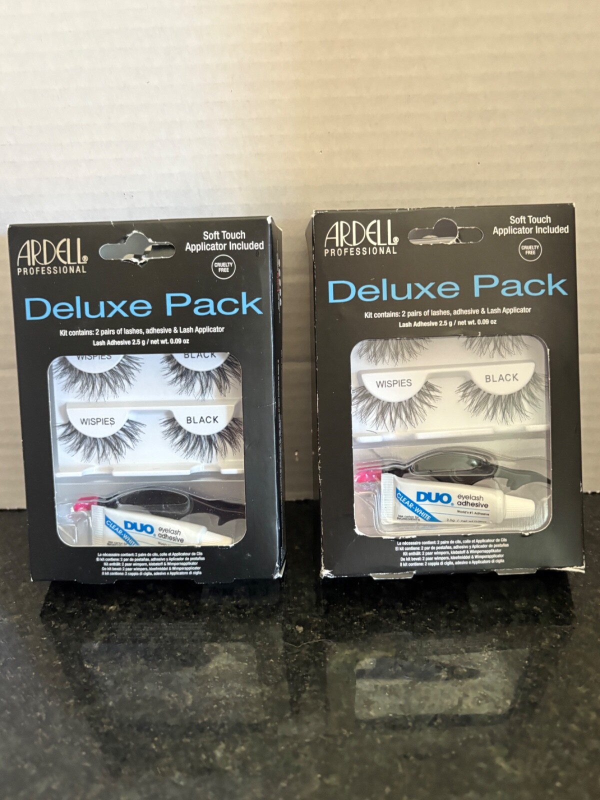 Lot Ardell Professional Eyelashes.  2 Packs. Two Pairs Lashes In Each Pack.