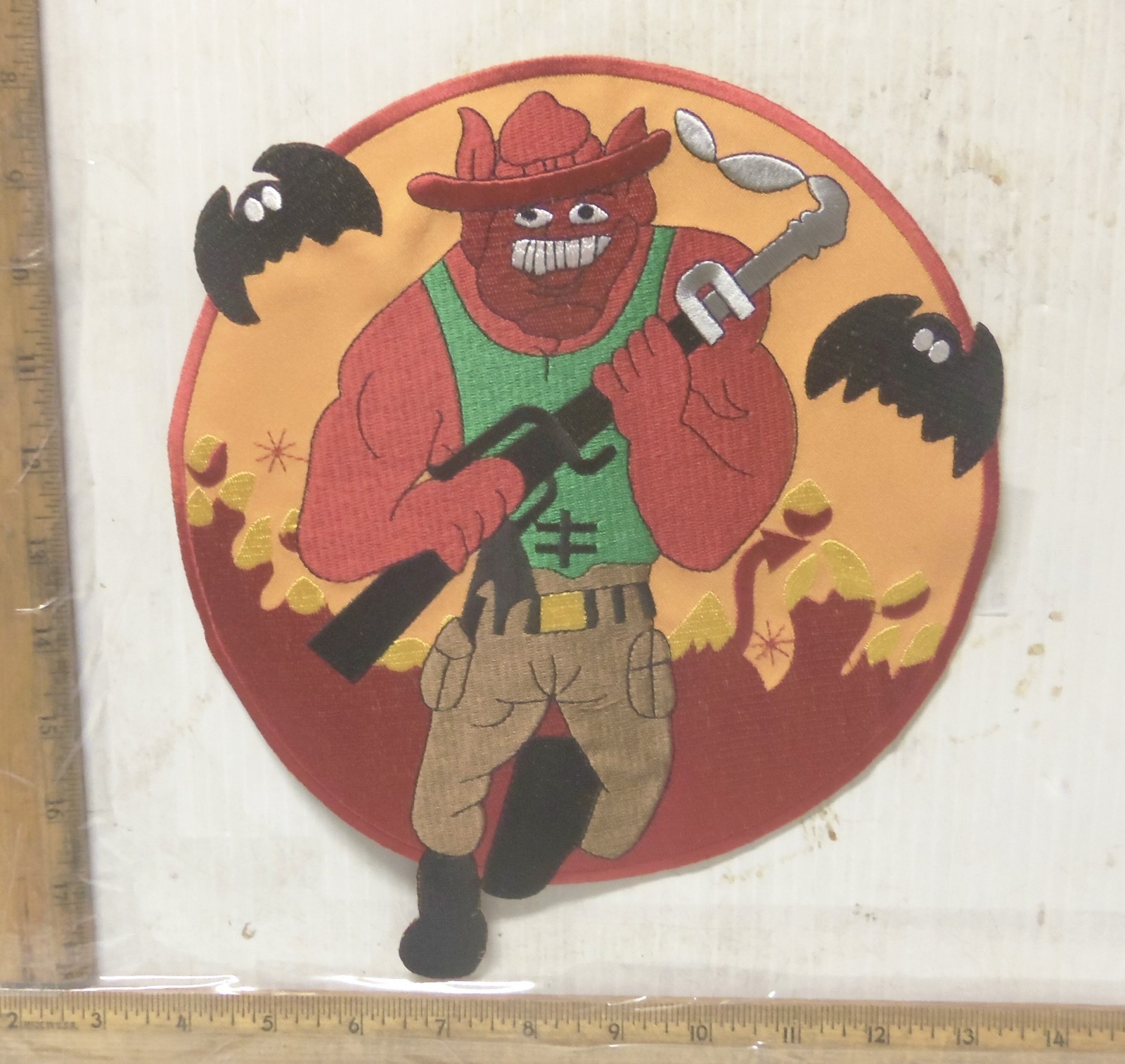 US Marine Corps - Fighting Bulldog Embroidered  Back Patch