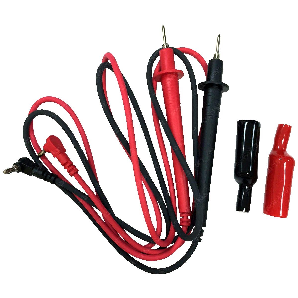Triplett 42 Test Leads with Mini-Banana Jacks and Insulated Screw-On Alligator C