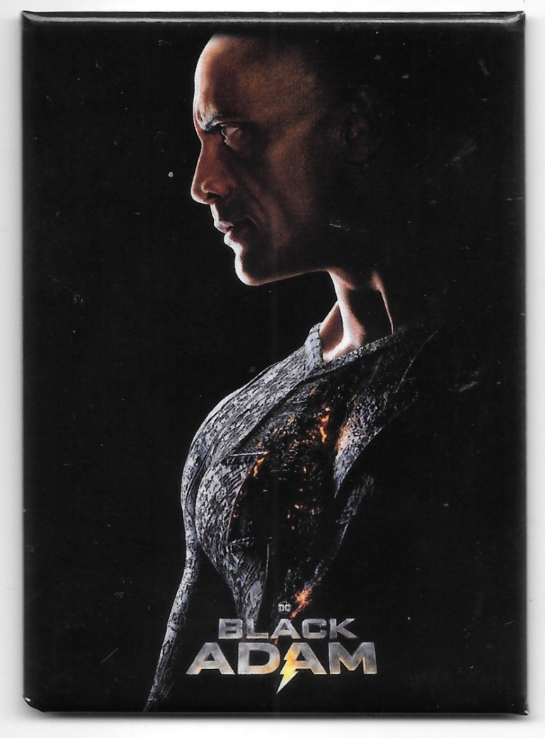 Black Adam Movie Silhouette View Poster Image Refrigerator Magnet NEW UNUSED
