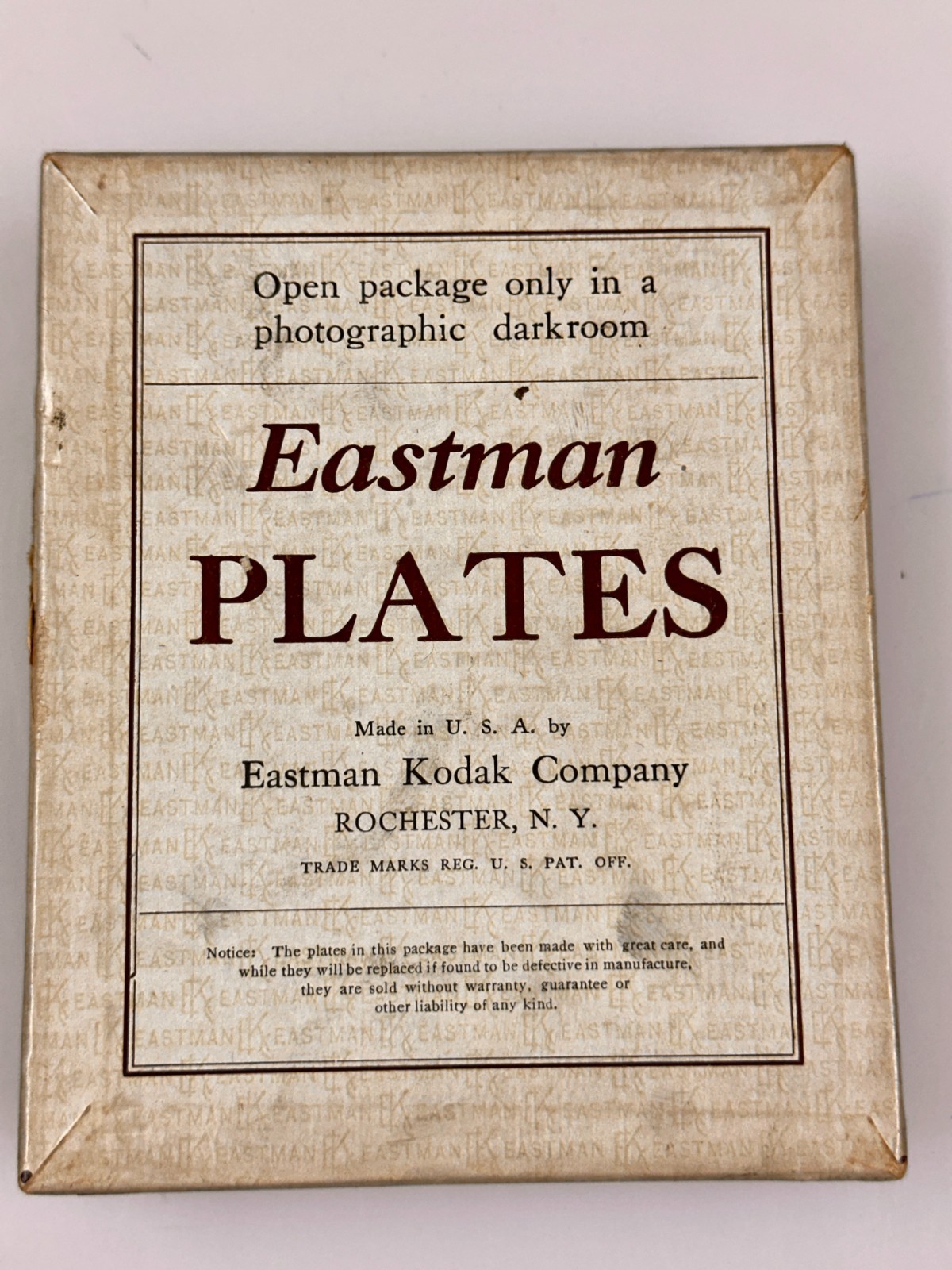 Vintage Eastman Plates 4x5 One Dozen Eastman Universal