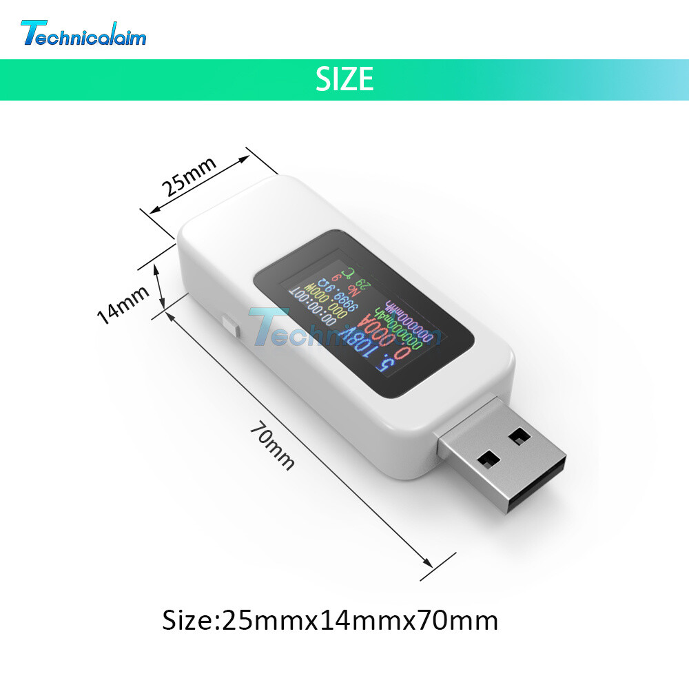 4-30V USB Digital Current Voltage Test Meter Power Capacity Current Detector