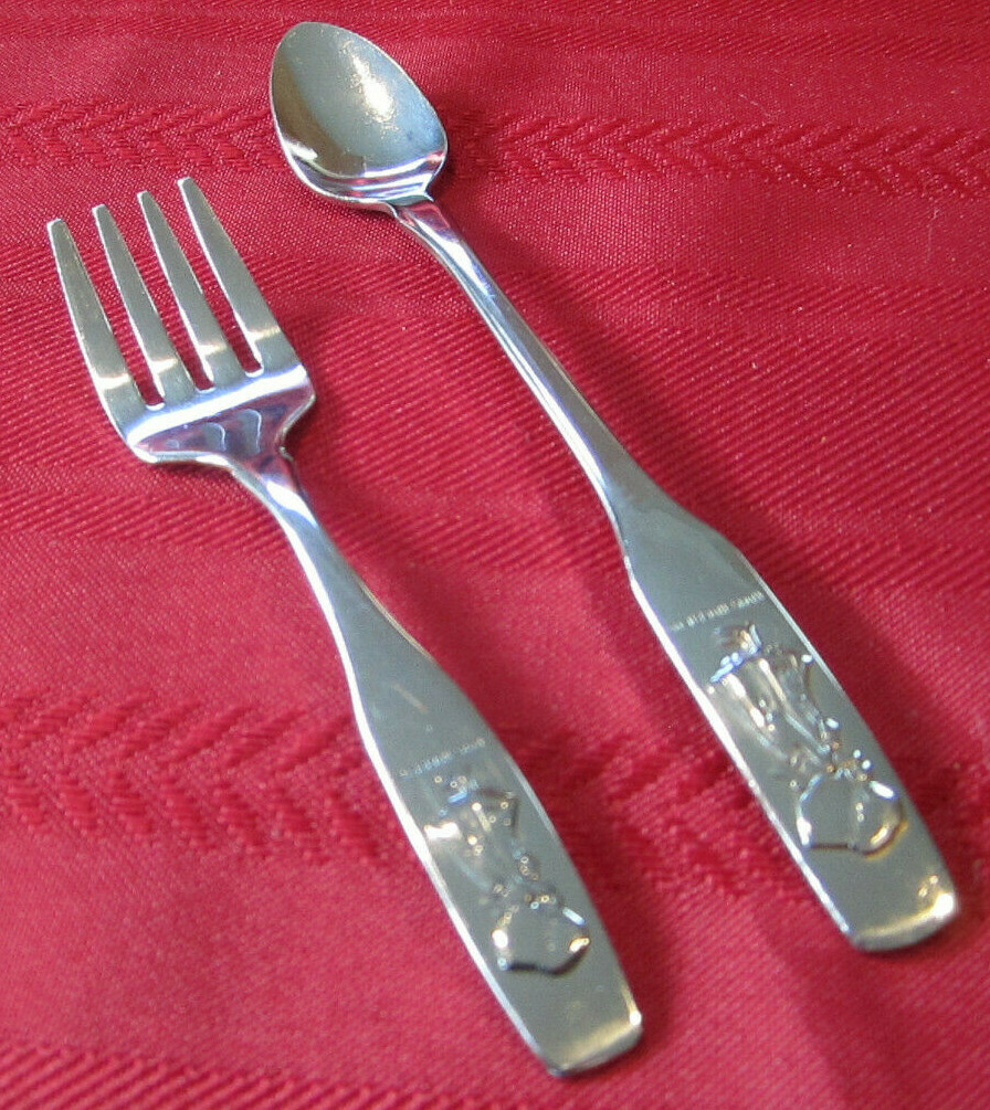 2pc Oneida American Greetings Holly Hobbie Baby/Toddler Feeding Set Fork Spoon