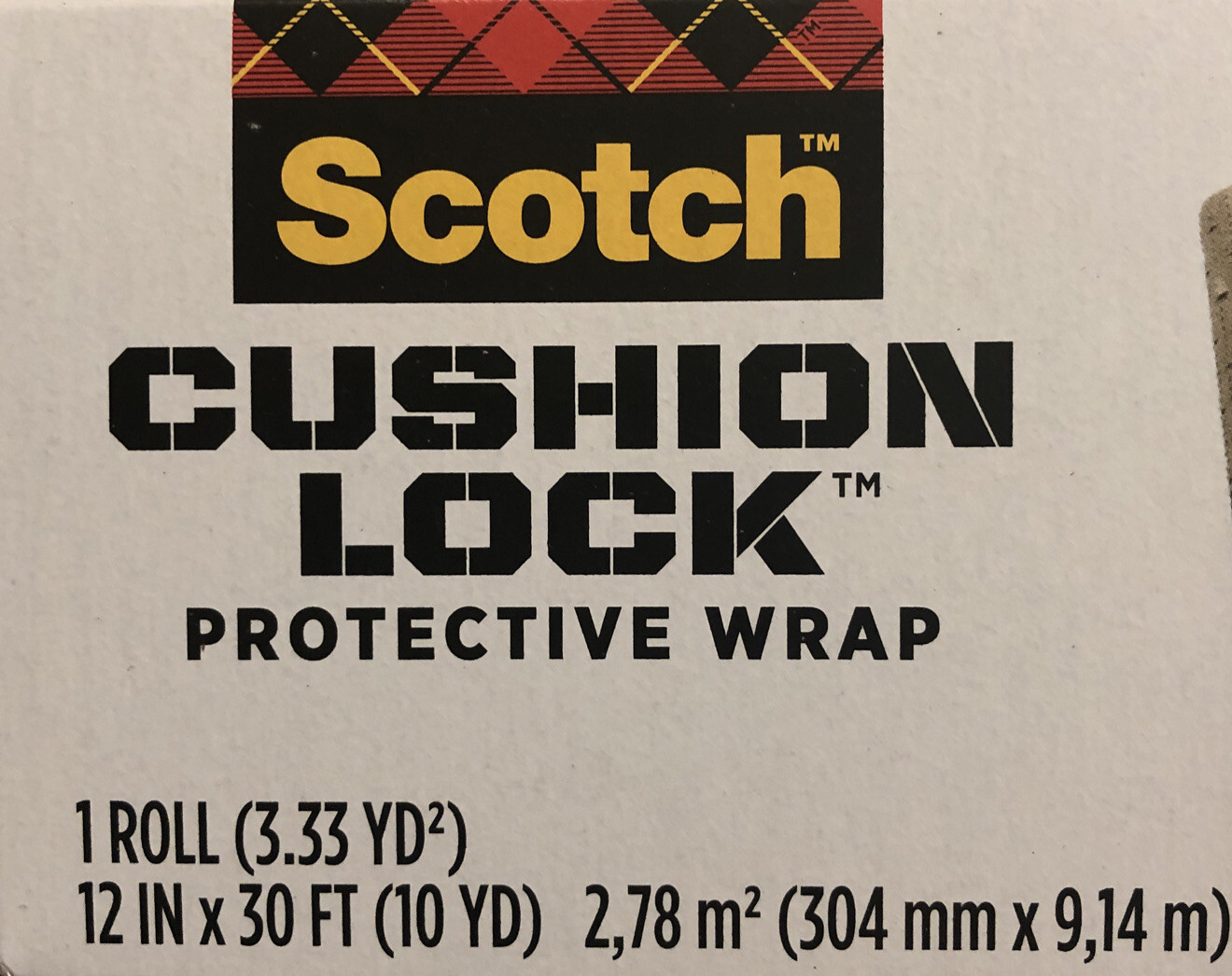 Scotch CUSHION LOCK Protective Wrap, 12" x 30’ expands to 45ft, Brown