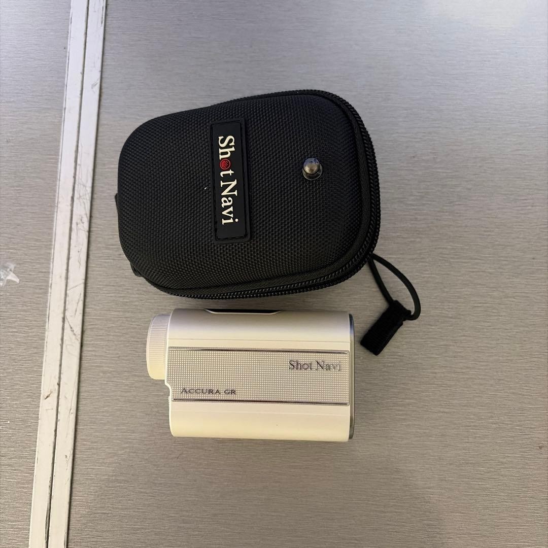 Shot Navi AccuRA GR Golf Rangefinder White Used with Case
