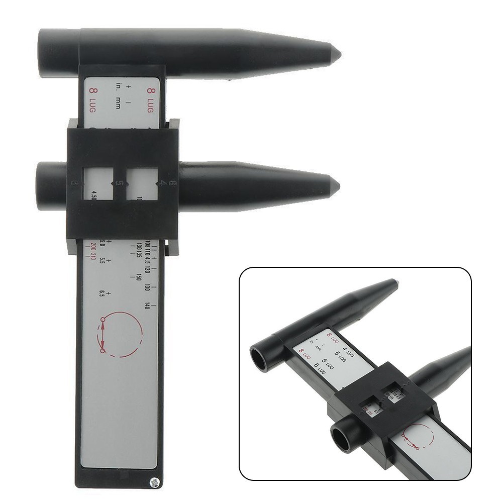 Measure Lug Nuts with Ease Gauge Tool for Most Common 4 5 6 and 8 Lug Patterns!