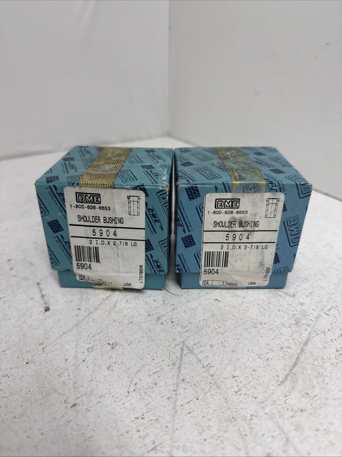 QTY-2) DME Shoulder Bushing 5904 2inch dia. x 2 7/8 LG 17725LR **NOS**