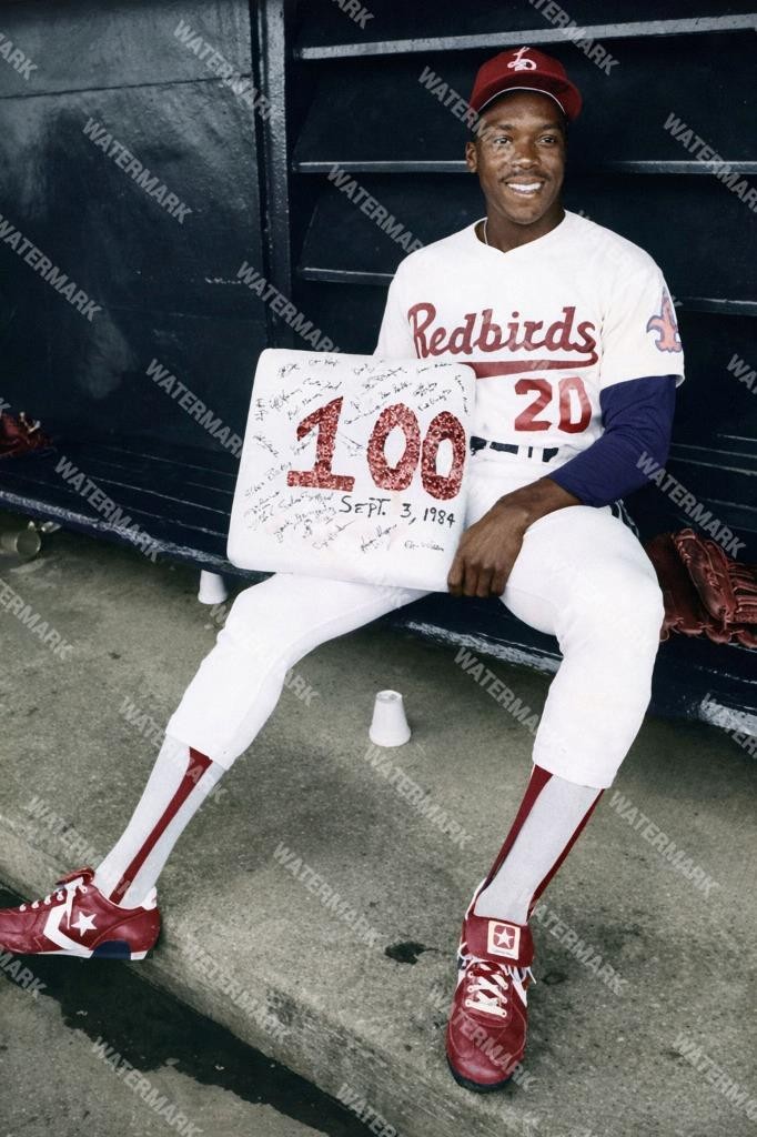 HI224 Vince Coleman - 100 Stolen Bases Cardinals 8x10 11x14 16x20 24x36 Photo
