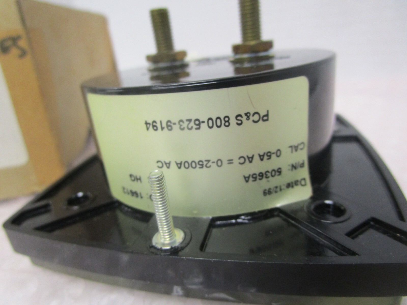 GE PANEL METER A-C AMPERES 0-2500 (NEW)