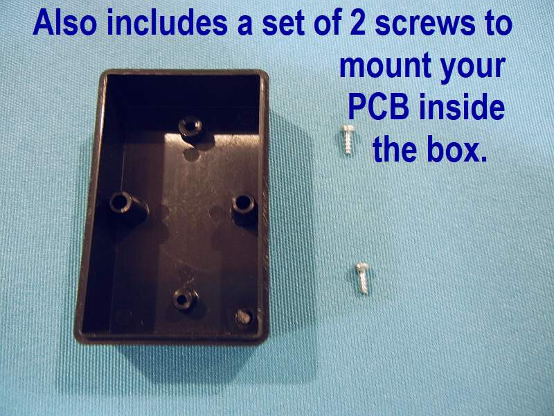 Project Box DIY Plastic Enclosure Case, Black, 55x35x20mm, 6 Boxes with screws