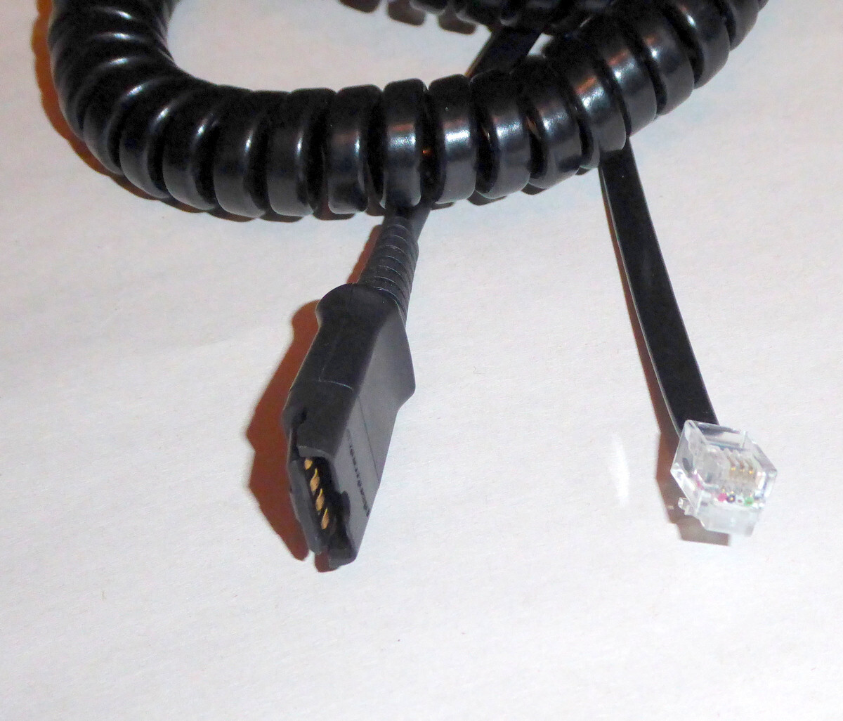 Lot of TWO Plantronics APV-63 EHS Adapter & Quick Disconnect Cable