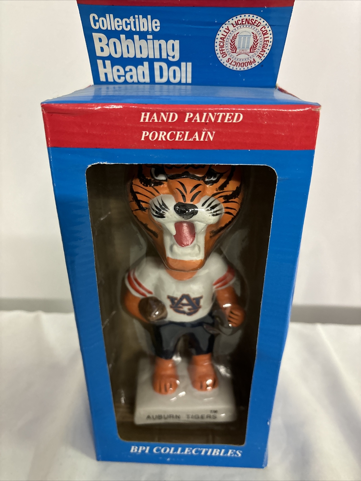 Auburn Tigers BPI Collectibles NCAA Bobbing Head Doll Box