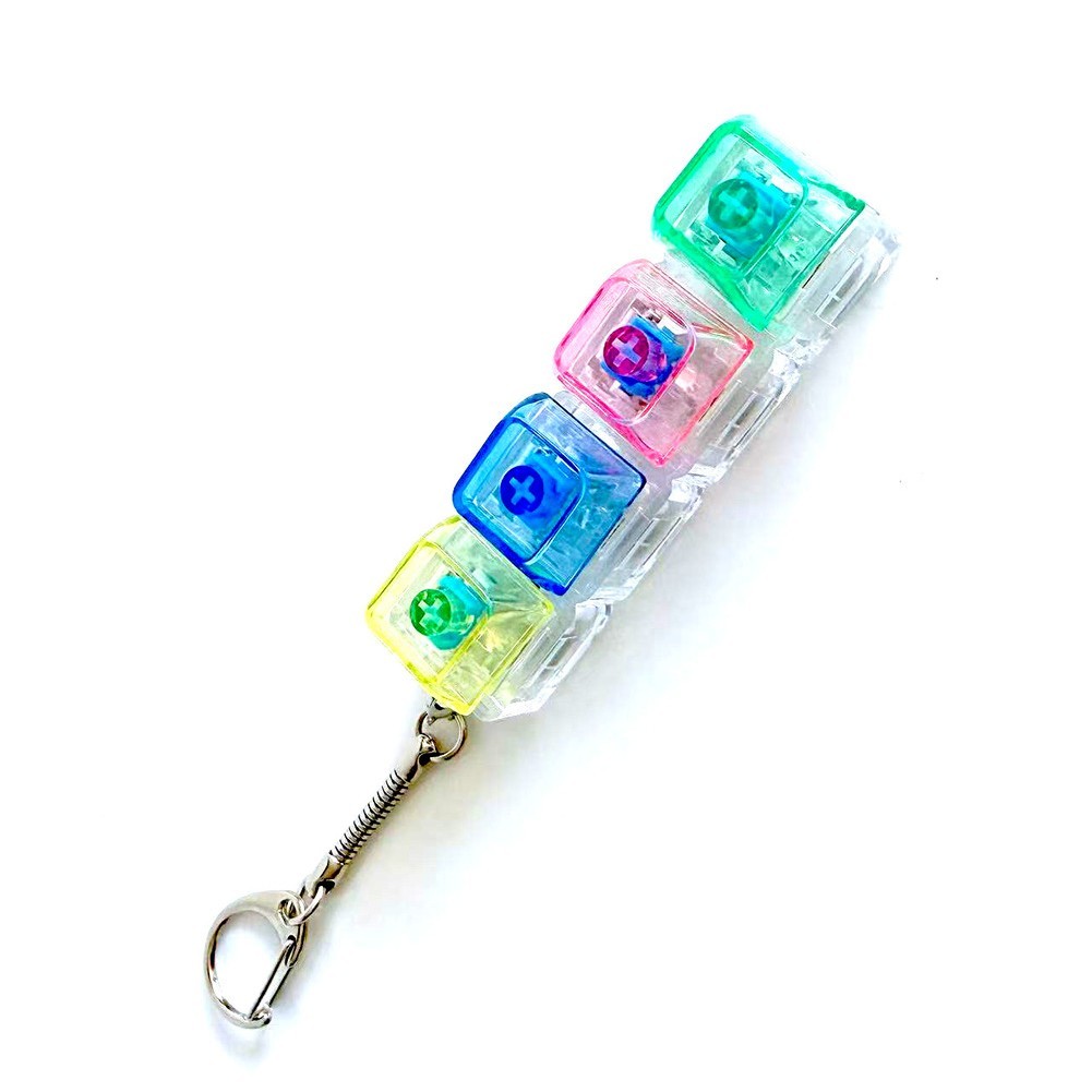 8.3cm Keyboard Fidget Toy with RGB Illumination for Sensory Engagement