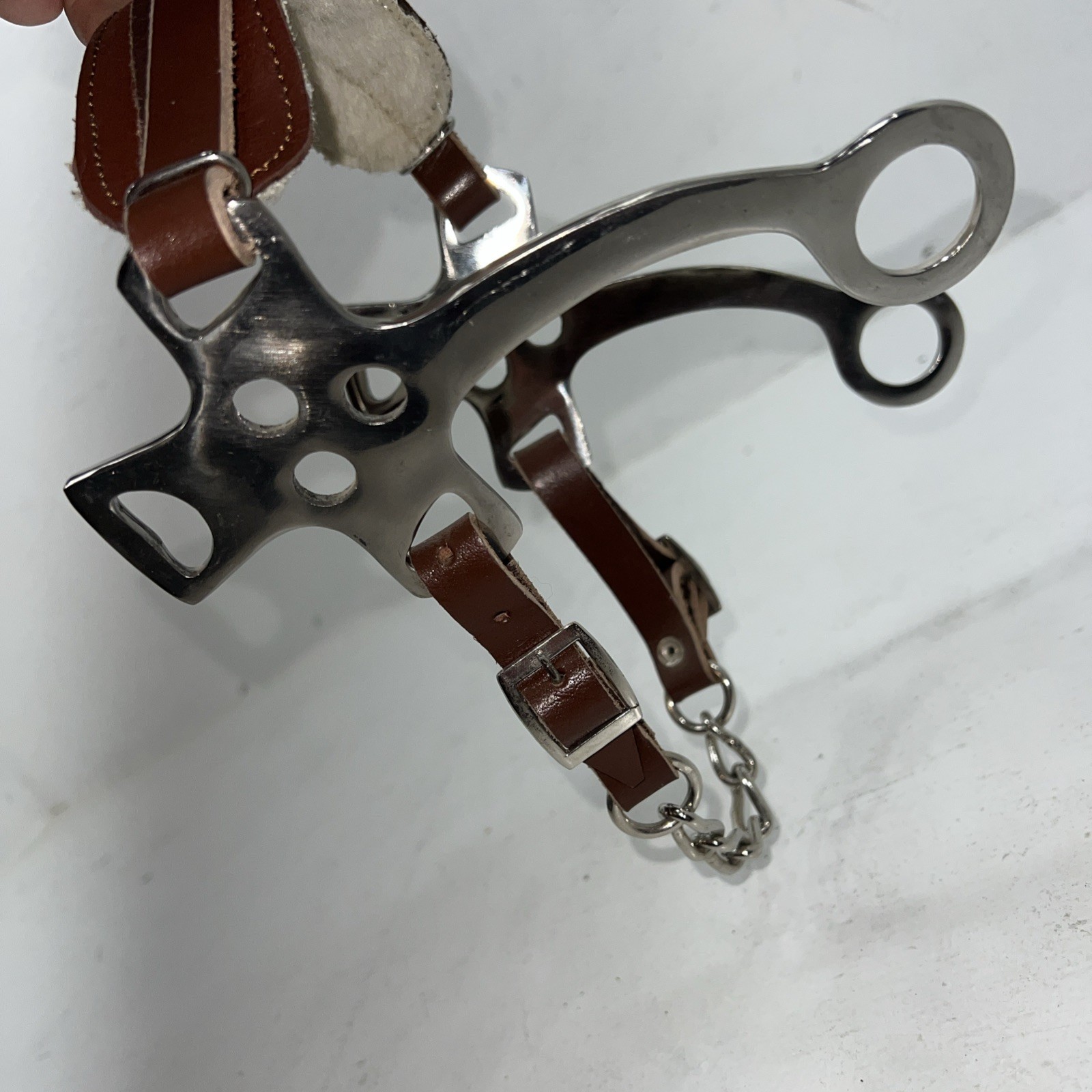 New Tough 1 Fleece Lined Silver Hackamore #25131 U-4
