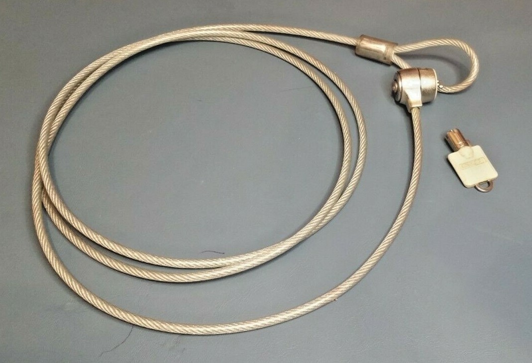 6 Foot Notebook Laptop Computer Lock Security Cable With Key