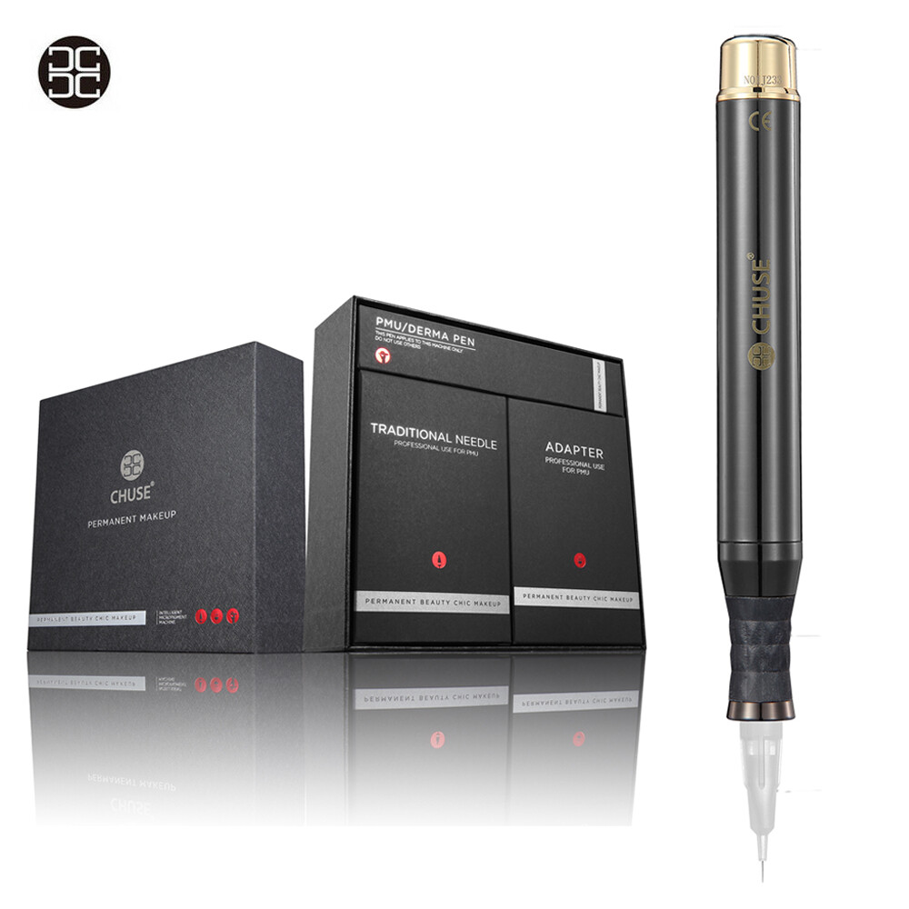 CHUSE P1 Permanent Makeup Machine Rotary Tattoo Pen Kit For Eyebrow EyeLiner Lip