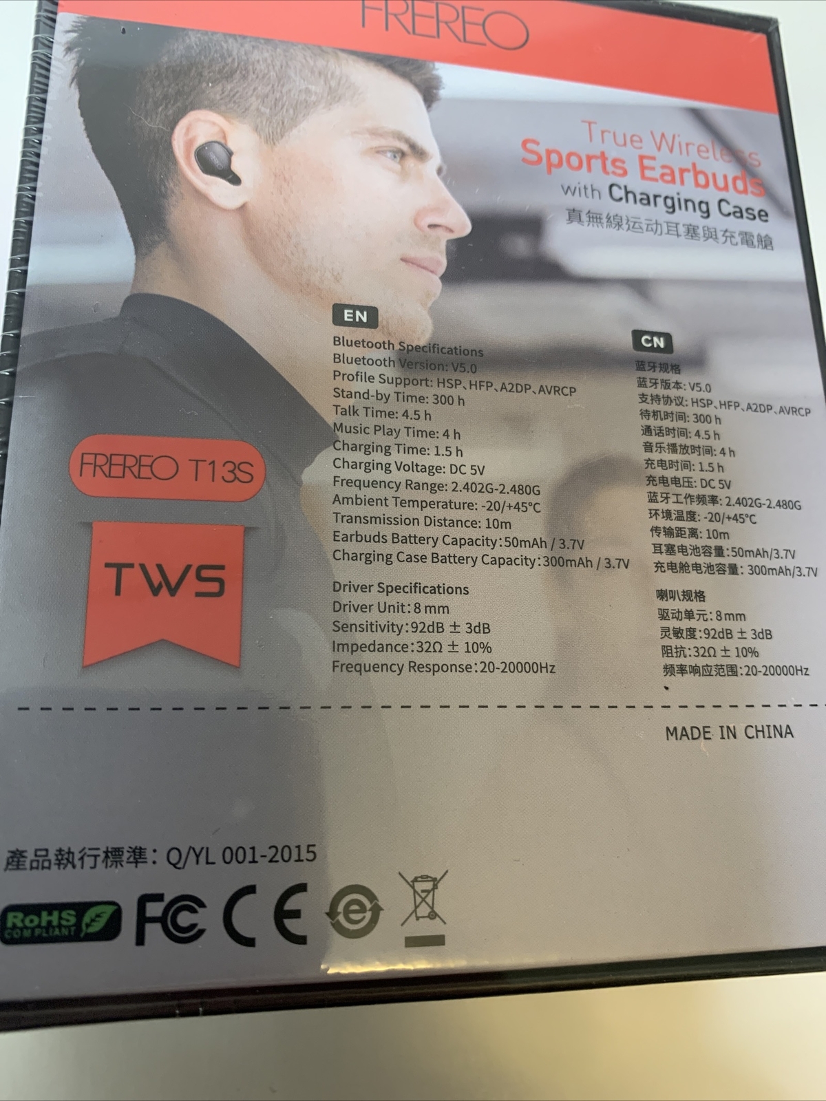 Wireless Bluetooth Earbuds TWS Headphones Waterproof for iPhone Samsung Android