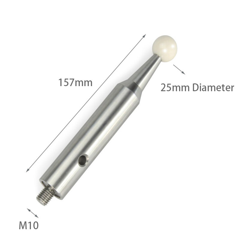 M10 Thread,25mm Diameter,157mm Lengh,CMM Precise Calibration Sphere Ceramic Ball