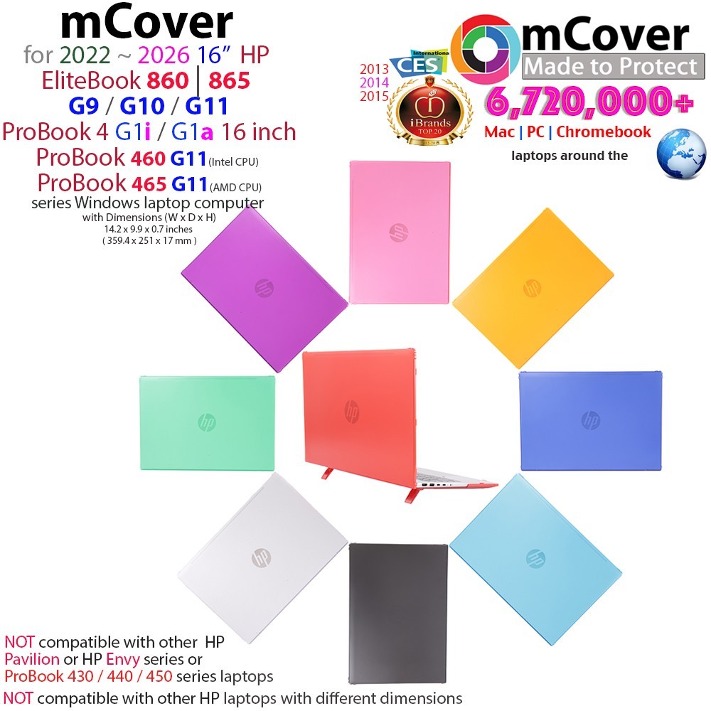 NEW mCover for 2022+ 16" HP ProBook 460 465 G11 EliteBook 860 865 G9 G10 G11 PC