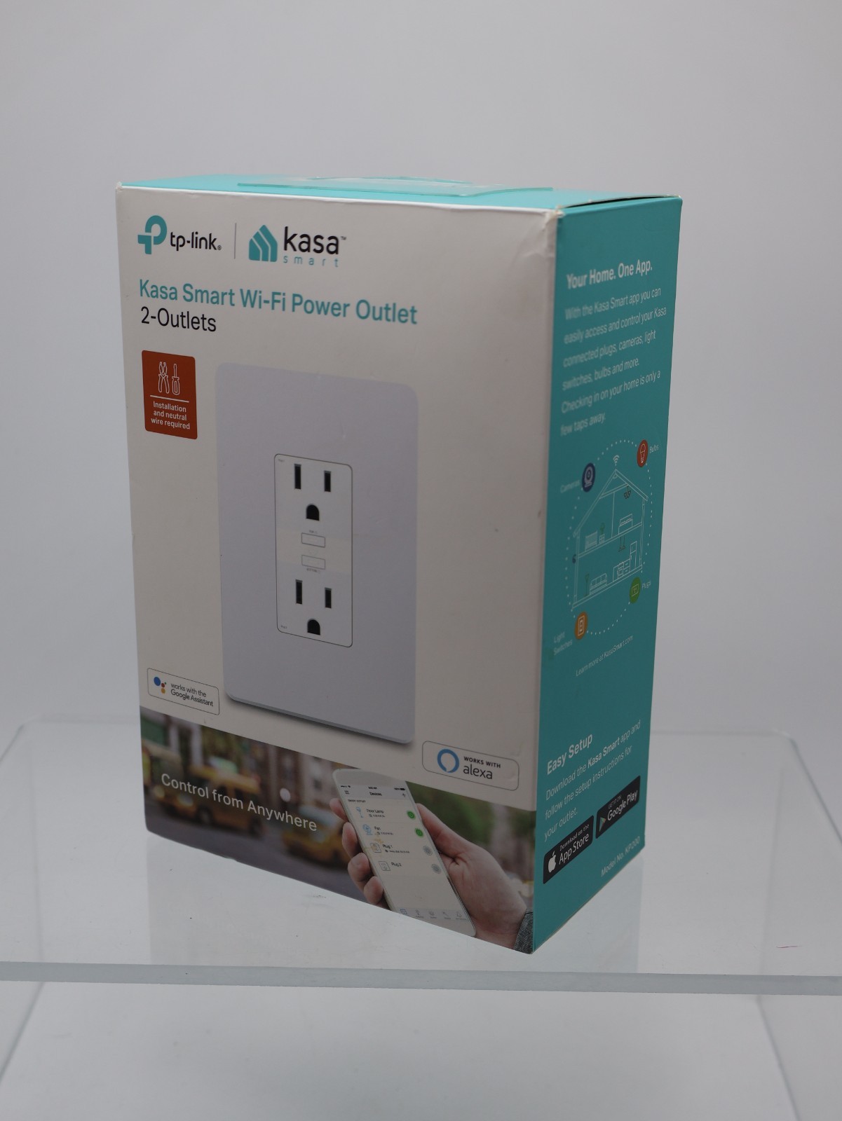 TP-LINK KP200 2-Socket Kasa Smart Wi-Fi Power Outlet