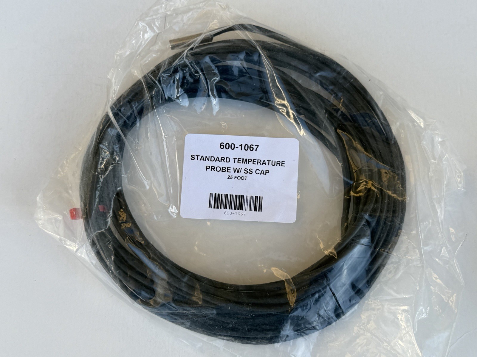 Standard Temperature Sensor Probe 600-1067, Sealed, Stainless Steel Cap