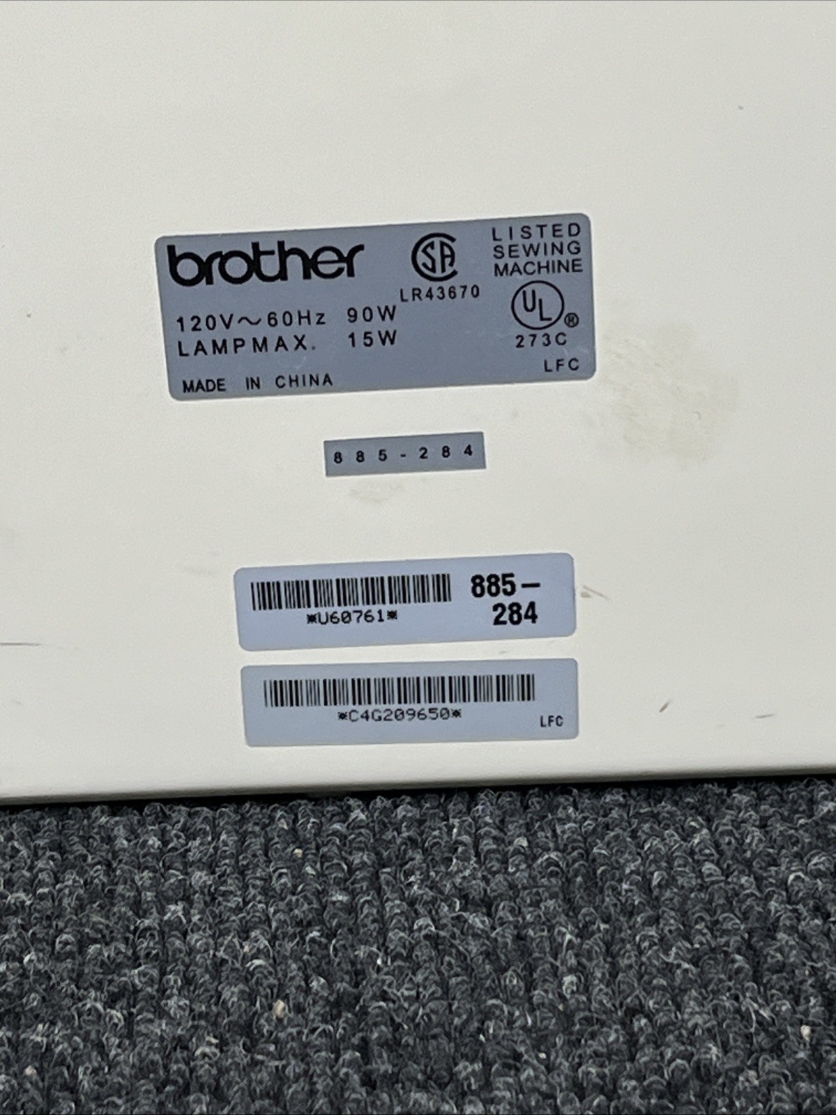 2 Brother XR-65 Computerized Sewing Machine’s For Parts Untested