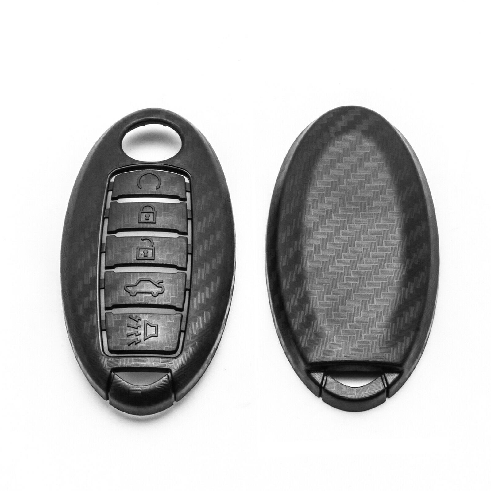 1PCS Car Key Case Brand New Carbon Fiber Case Holder Easy To Install Useful
