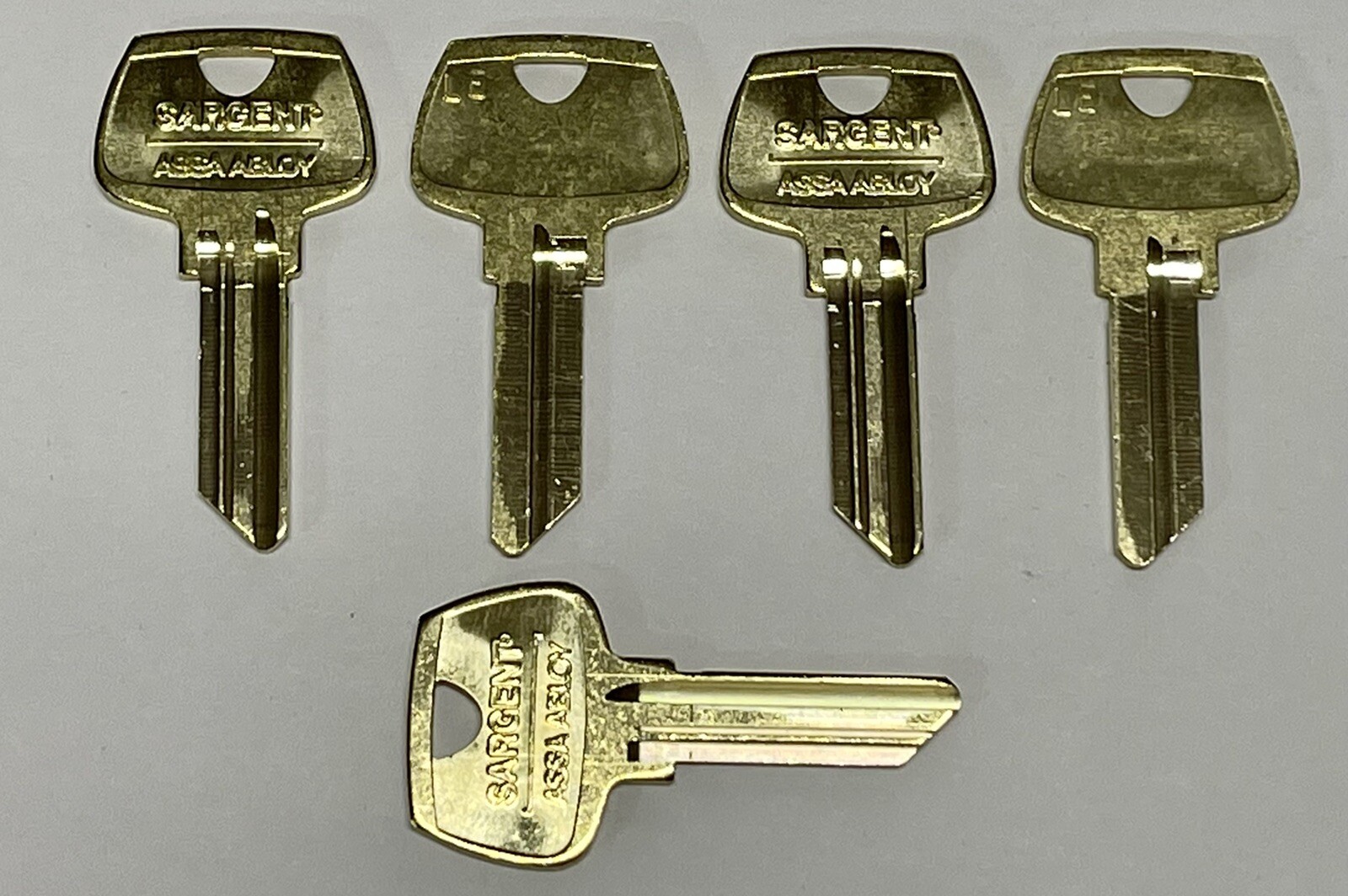 5 Pack Sargent Assa Abloy 275LE 5-Pin Key Blank, LE Keyway. Free Shipping!