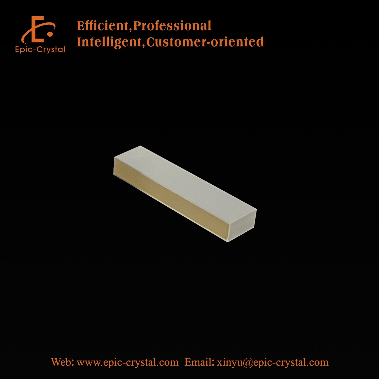 CdWo4 all sides polished 30.76x7.36x4.62mm 5 sides reflector  Cadmium tungstate