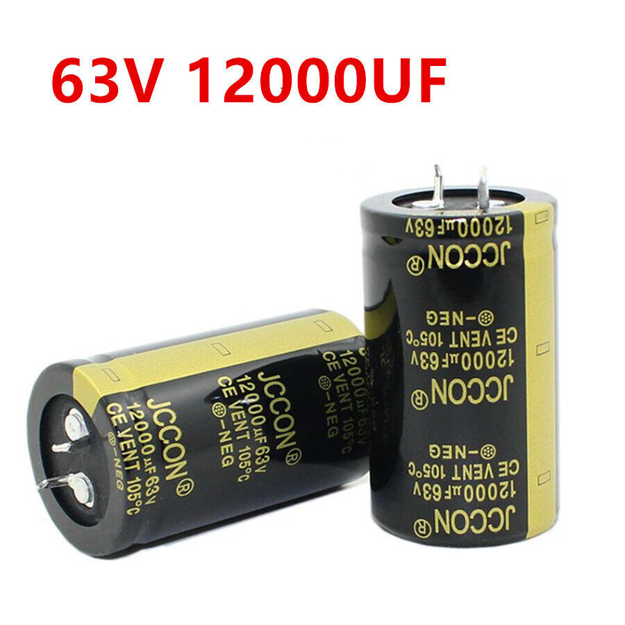 1 piece 2Pins 63V  12000uf 12000 MFD  Electrolytic Capacitor 30*50