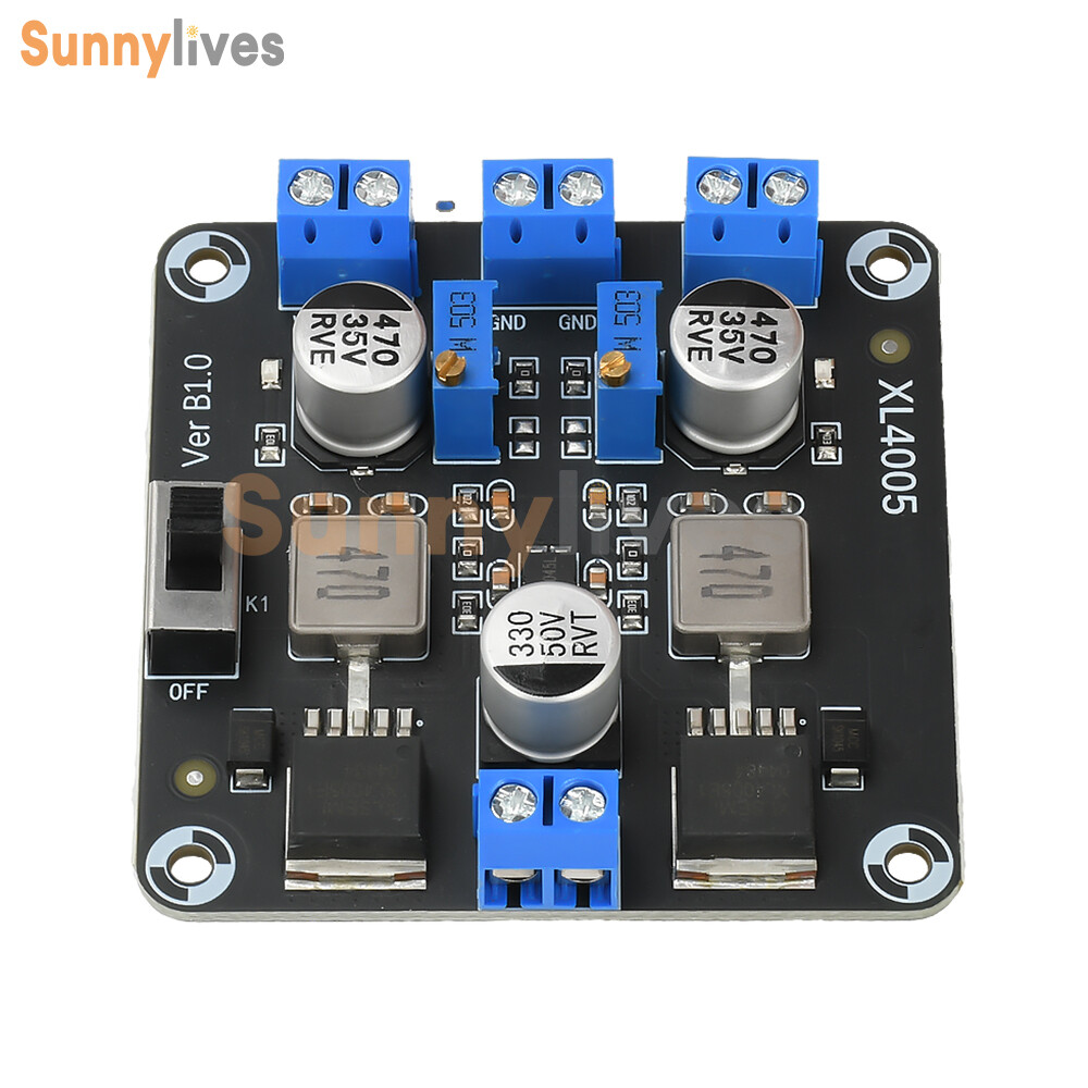 DC-DC 5-32V to 0.8-30V Adjustable Step-Down Power Module Xl4005E1 Dual Switch 5A