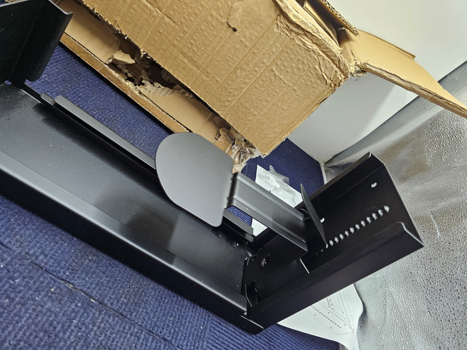 ANTHRODESK Adjustable CPU Holder for Under Desk Mount XC-7 Black