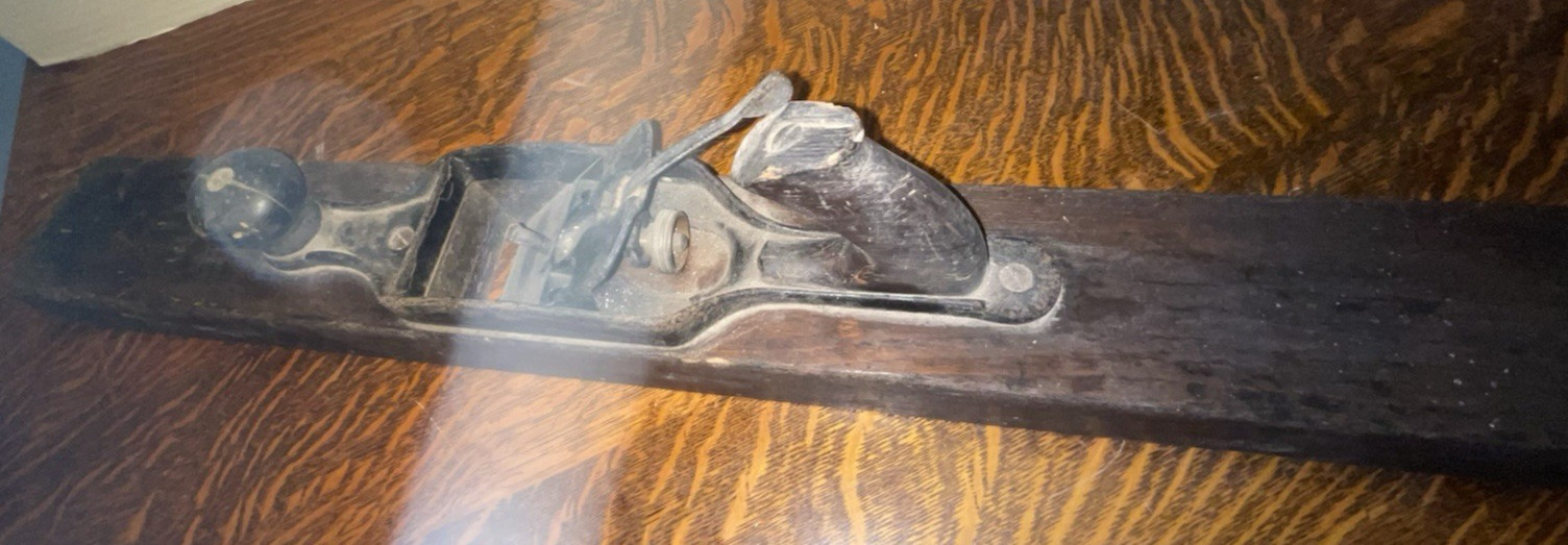 28" ANTIQUE~ STANLEY PLANE~GL CONARD XL #33~ MISSING BLADE