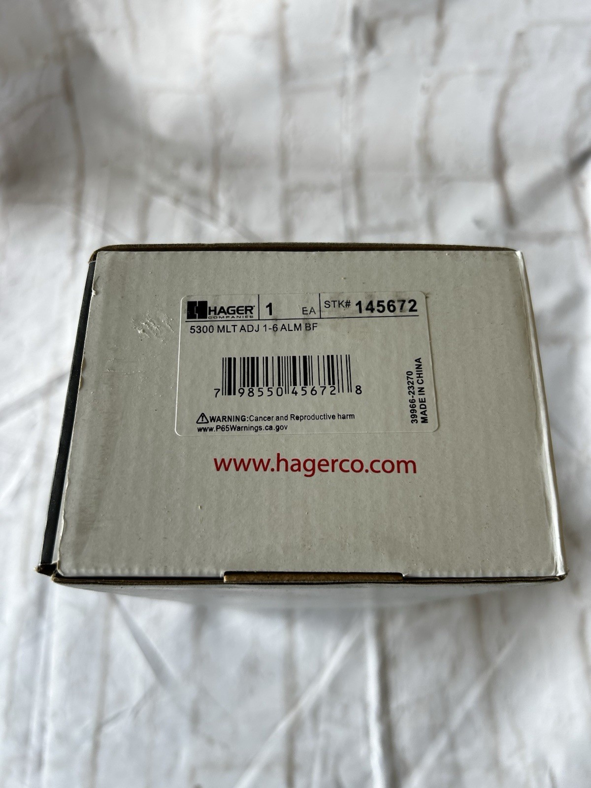 Hager 5300 MLT ADJ 1-6 ALM ANSI Grade 1 Barrier Free P1783-C2 145672 Door Closer