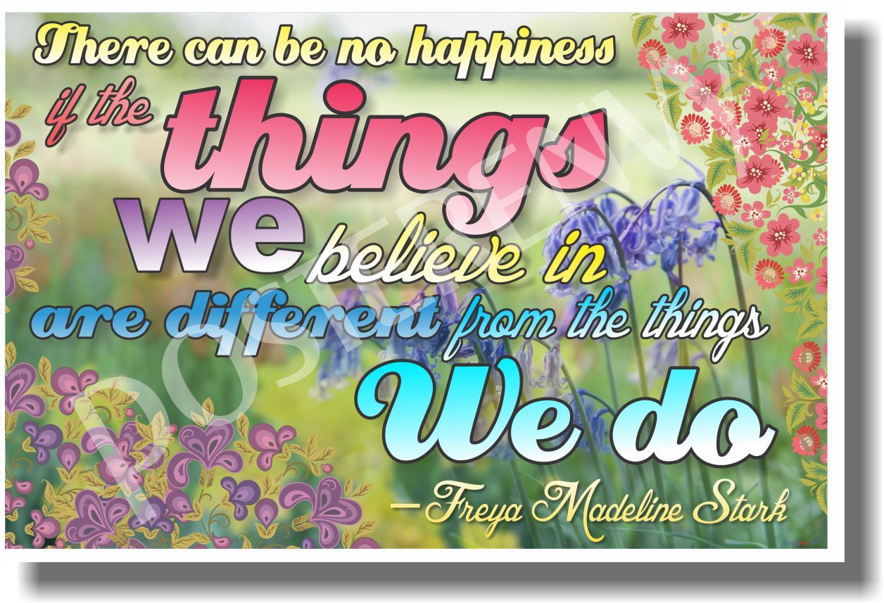 There Can Be No Happiness - New Classroom Motivational Poster
