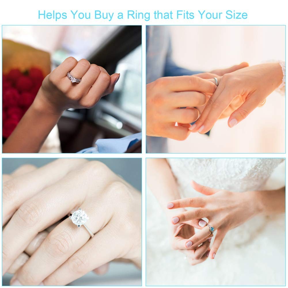 Comprehensive Ring Sizer with Plastic Finger Gauge - 27 Size Options Available