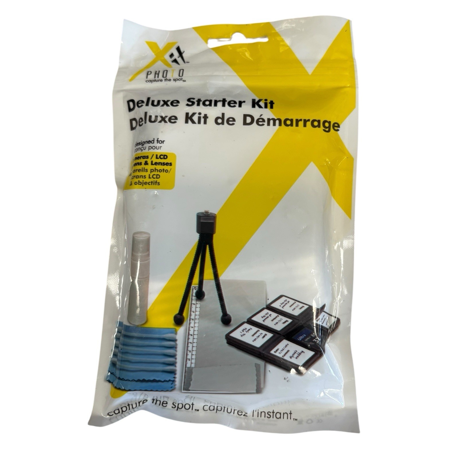 Xit Deluxe Starter Kit Camera Lens Cleaning Kit Tripod SD Card Case Screen Cloth