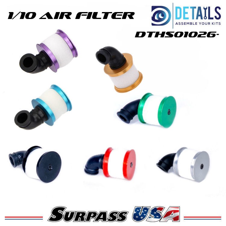 1/10 Aluminum RC Nitro Engine Air Filter .12, .15, .18