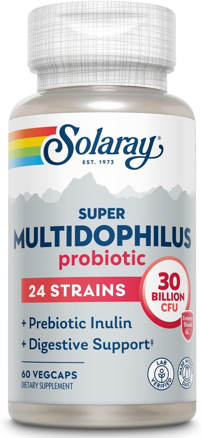 Solaray Super Multidophilus 24, 30 Bil CFU | 60ct FREE Shipping