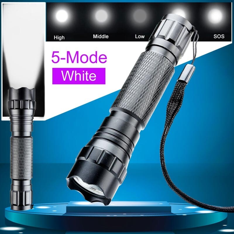 High Power 501B 3000 Lumens 5 Mode LED Flashlight Torch Lamp Supper Bright