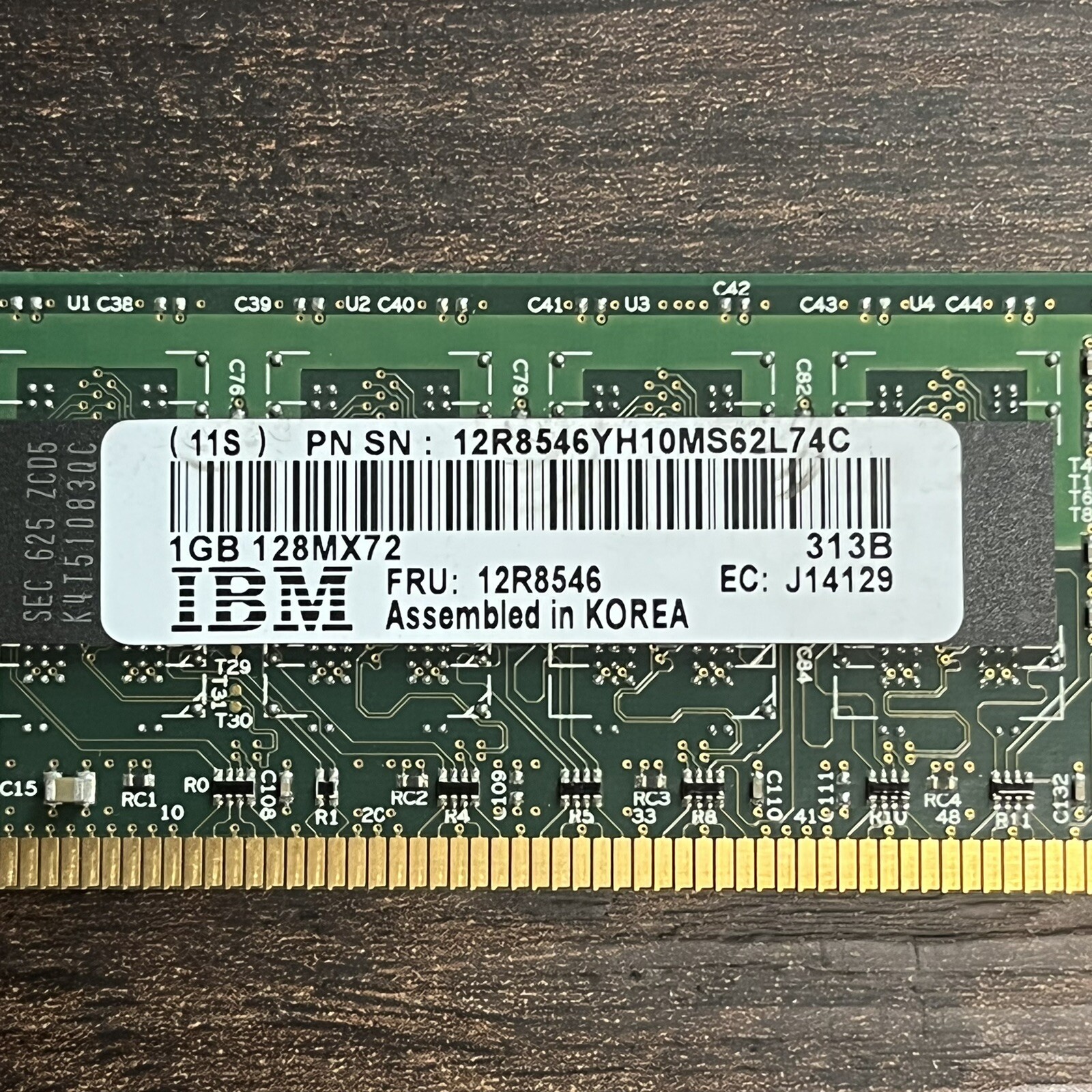 IBM 1GB DDR2-533 PC4200 ECC Server Memory Module 12R8546