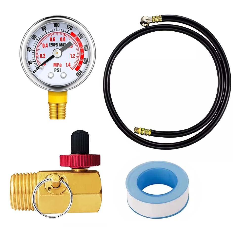 Air Tank Repair Kit, Air Tank Valve Kit with Gauge, Come with Gauge NEW