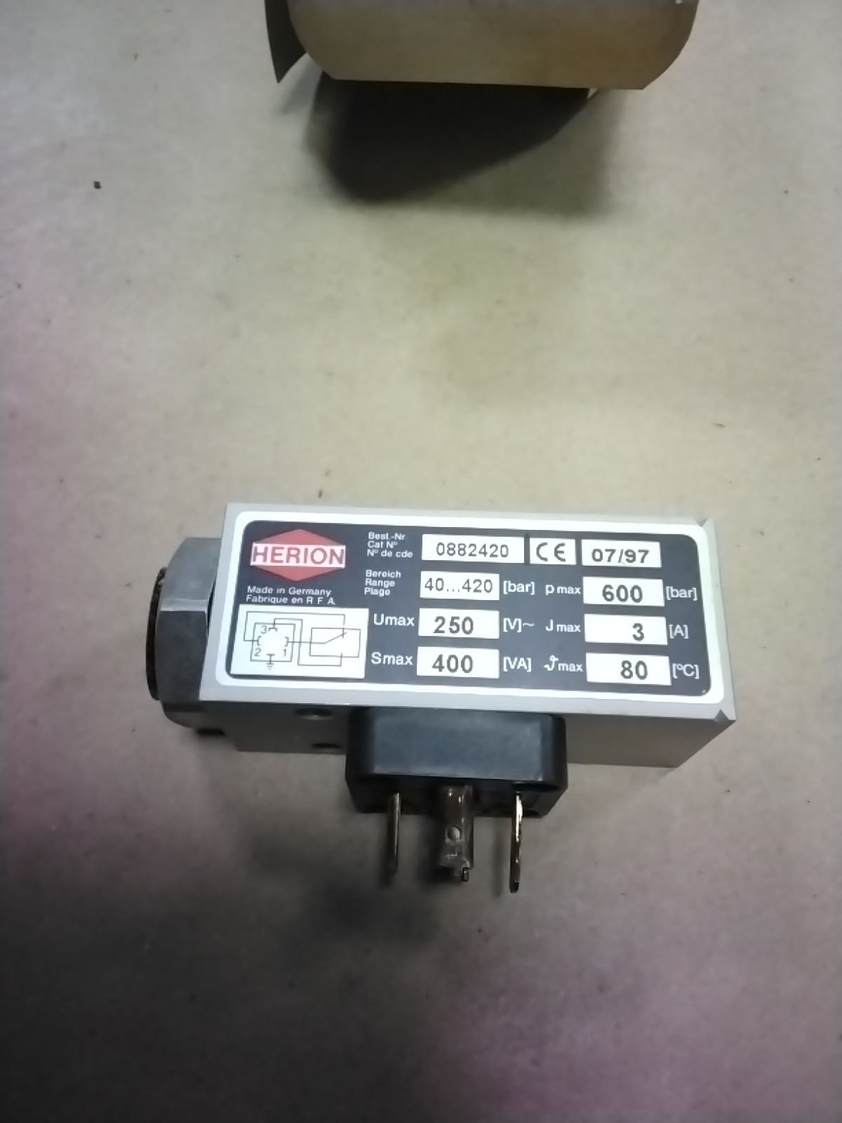 Herion 0882420 Druckschalter Pressure Switch Pressostat