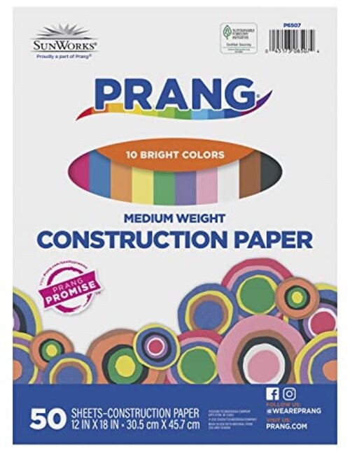(Formerly SunWorks) Construction 50 Sheets (Pack of 1) 10 Assorted Colors