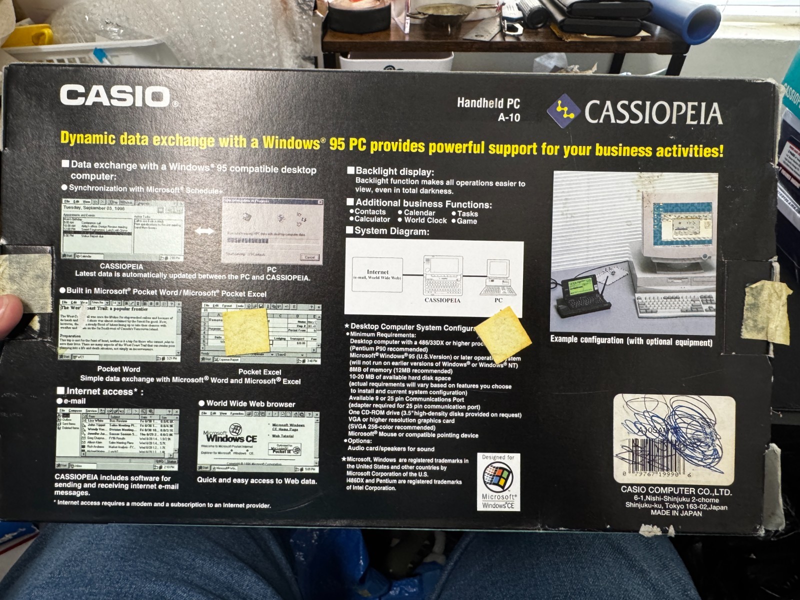 Casio Cassiopeia A-10 2MB - Tested Vintage Windows Pocket Computer w/ UT-S11